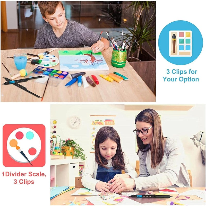 woobles 10 Inches Proportional Scale Divider Drawing Tool for Artists, Proportional Divider for Drawing Supplies & Drafting Tools, Adjustable Alternative for Art Projector, Camera Lucida, Compass - Image 2